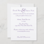 Rainbow Wedding Swirl Kaart (Achterkant)