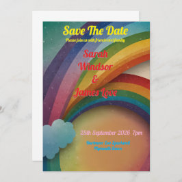 Rainbow Wedding Uitnodiging