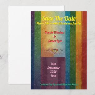 Rainbow Wedding Uitnodiging