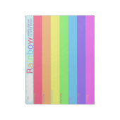 Rainbow Weekly Planner To Do List Bloc-notes (Tourné)