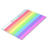 Rainbow Weekly Planner To Do List Bloc-notes (Incliné)