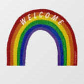 Rainbow Welkomstbord Raamsticker (Vel)