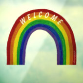Rainbow Welkomstbord Raamsticker (Vel 3)