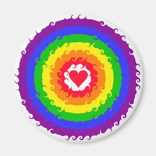 Rainbow Wheel magneet (Voorkant)