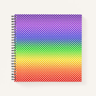Rainbow White Heart Notitieboek