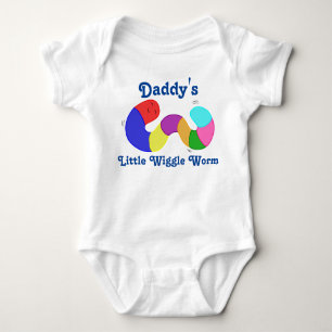 Rainbow Wiggle Worm Custom Kinder Shirt - Blauwe t