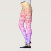 Rainbow William Morris Pattern Floral Boho Leggings (Links)
