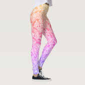 Rainbow William Morris Pattern Floral Boho Leggings (Rechts)
