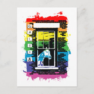 Rainbow Window Horse Galena Briefkaart