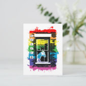 Rainbow Window Horse Galena Briefkaart (Staand voorkant)
