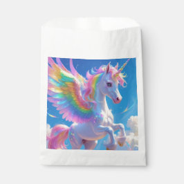 Rainbow Winged Prancing Unicorn Bedankzakje