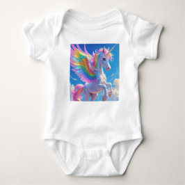 Rainbow Winged Prancing Unicorn Romper