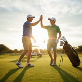 Rainbow Wings: Vibrant Hummingbird Art, op maat Golfheadcover