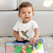 Rainbow Wings: Vibrant Hummingbird Art, op maat Romper