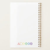 Rainbow Wireframe Dice Planner (Achterkant)