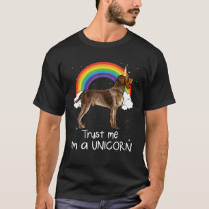 Rainbow Wirehaered Pointing Griffon vertrouwt me d T-shirt