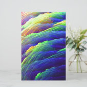 Rainbow Wispy Feather Mountains Briefpapier (Staand voorkant)