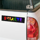 Rainbow Women gay pride Bumpersticker (Op Truck)