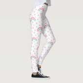 Rainbow Womens, pte roze sterren Leggings (Rechts)