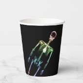 Rainbow X-Ray Skeleton Papieren Bekers (Achterkant)