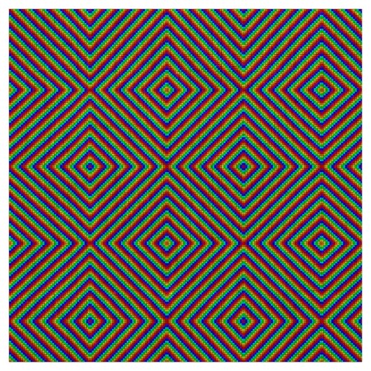 Rainbow X - Tissu de lin naturel (Échantillon)