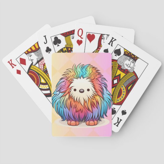 Rainbow Yeti Pokerkaarten (Achterkant)