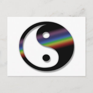 Rainbow Yin Yang Briefkaart