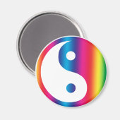 Rainbow Yin Yang Magnet (Recto/Verso)
