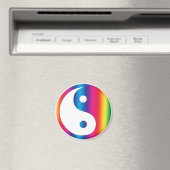 Rainbow Yin Yang Magnet Magneet (Insitu (Vaatwasser))