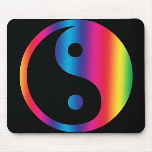 Rainbow Yin Yang Muismat (Voorkant)