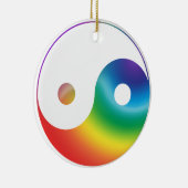 Rainbow Yin & Yang Ornament (Rechts)