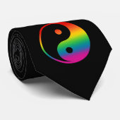 Rainbow Yin Yang Stropdas (Opgerold)