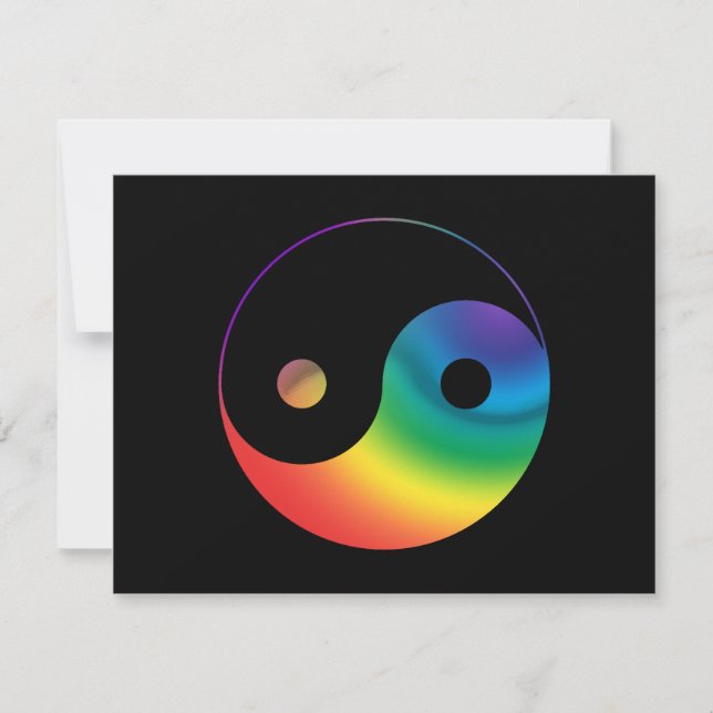 Rainbow Yin Yang Symbol (Voorkant)