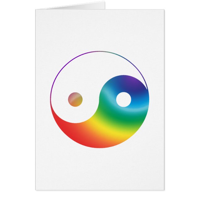 Rainbow Yin Yang Symbol (Voorkant)
