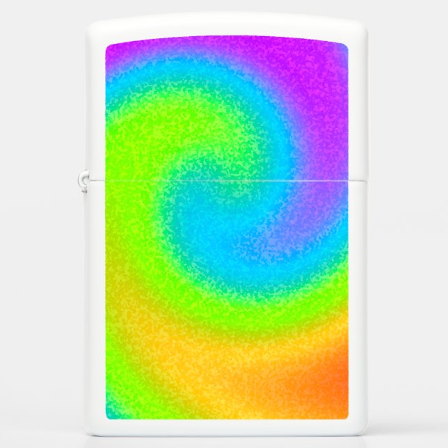 Rainbow Yin Yang Zippo Lighter (Voorkant)