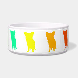 Rainbow Yorkie Pet Bowl Voerbakje