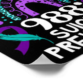 Rainbow You Problem 988 Zelfmoordpreventie Awarene Poster (Hoek)