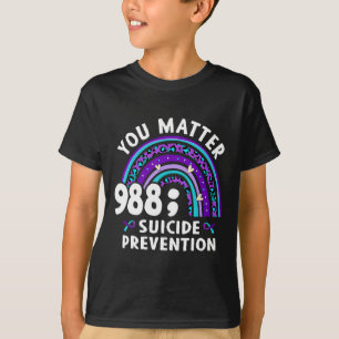 Rainbow You Problem 988 Zelfmoordpreventie Awarene T-shirt