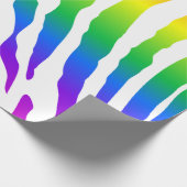 Rainbow Zebra Pattern Cadeaupapier (Hoek)