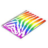 Rainbow Zebra Pattern Notitieboek (Linkerzijde)