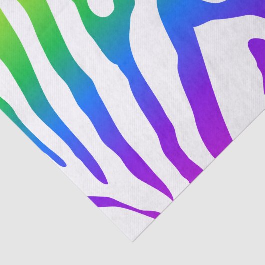 Rainbow Zebra Pattern Tissuepapier (Detail)