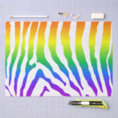 Rainbow Zebra Pattern Tissuepapier (Craft)