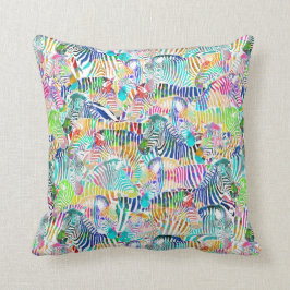 Rainbow Zebra Pillow Kussen