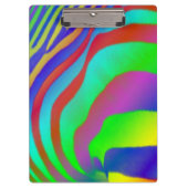Rainbow Zebra Print Klembord (Voorkant)