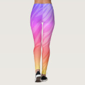 Rainbow Zebra Print Leggings (Achterkant)