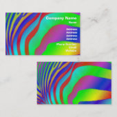 Rainbow Zebra Print Visitekaartje (Voorkant / Achterkant)