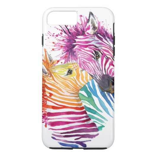 Rainbow Zebra-telefoondraagtas Case-Mate iPhone Case (Achterkant)