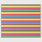 Rainbow Zig Zag Cadeaupapier (Vlak)