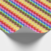 Rainbow Zig Zag Cadeaupapier (Hoek)