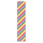 Rainbow Zig Zag Korte Tafelloper (Voorkant)